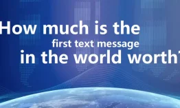 The world’s first text message sold at a sky-high price of 107,000 euros